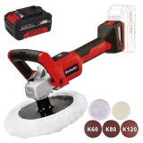 Einhell CE-CP 18/180 Li E PXC - Masina de lustruit 180 mm + Acumulator Li-Ion 18 V 4 Ah
