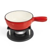 Oala emailata Fondue set 1,8 Litri Potrivit pentru Orice Tip de Plita Handy KitchenServ, Perfect Home