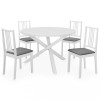 VidaXL Set mobilier de bucătărie, 5 piese, alb, MDF 276403