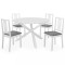 vidaXL Set mobilier de bucătărie, 5 piese, alb, MDF 276403