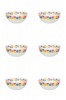 Set boluri, 6 piese, 400 ml, Plastic, Alb