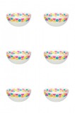 Set boluri, 6 piese, 400 ml, Plastic, Alb