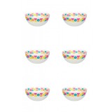 Set boluri, 6 piese, 400 ml, Plastic, Alb