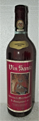 B-37 vin SANTO FATTORIA DI MONTAGNANA, recolatare 1976 cl 72 gr 15 foto