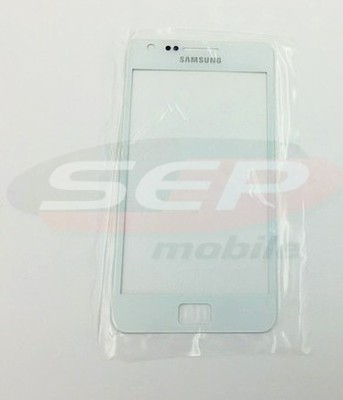 Geam Samsung Galaxy S II I9100 WHITE + adeziv special foto