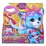 Catelus interactiv FurReal Rockalots muzical cu lesa si accesorii