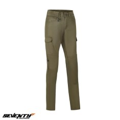 Pantaloni pentru scuter - motocicleta femei Urban Seventy vara model SD-PC26 Teide Cargo culoare: forest green Green forest L