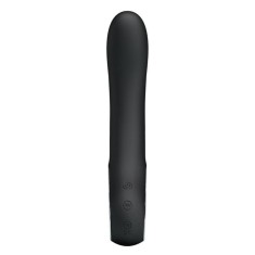 Pretty Love Alston - Vibrator din silicon, negru, 20 cm