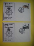 HOPCT PLIC FDC S NR 273 SET 2 FDC -POLITIA DIN ESSEX 150 ANI 1981 ANGLIA UK