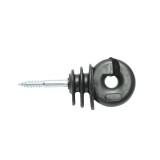 Izolator inelar Easy Drill 90x40 mm, negru, pentru gard electric Mezofarm