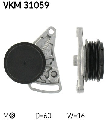 SKF VKM 31059 rola intinzator,curea transmisie