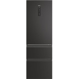 Combina frigorifica Haier HTW5618DNPT, Total No Frost, 360 l, H 185 cm, Clasa D, Wi-Fi, negru
