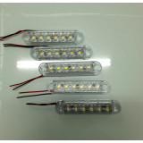 Set 5 Bucati Lampa Laterala Autopam, Alb, Gabarit, 12V -24V, 6 SMD, Resistenta La Apa