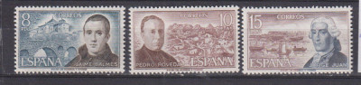 SPANIA PERSONALITATI 1974 MI: 2075-2077 MNH foto