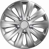 Set capace roti auto Cridem Rapide NC 4buc - Argintiu/Crom - 15&#039;&#039; Garage AutoRide