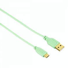 Cablu de date Hama Flexi-Slim USB-C aurit 0.75m Verde foto