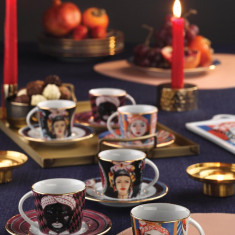 Set de cafea Kutahya Porselen, TL12KT42011366, 12 piese, portelan