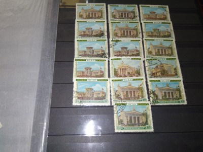 TIMBRE URSS 1956 CLADIRI foto