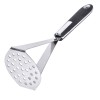 Presă Cartofi Inox, 26cm, M&acirc;ner Cauciuc Negru, Oem