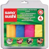 Lavete microfibra Sano Sushi, 4 buc