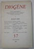 DIOGENE , REVUE TRIMESTRIELLE , No. 57 , 1967