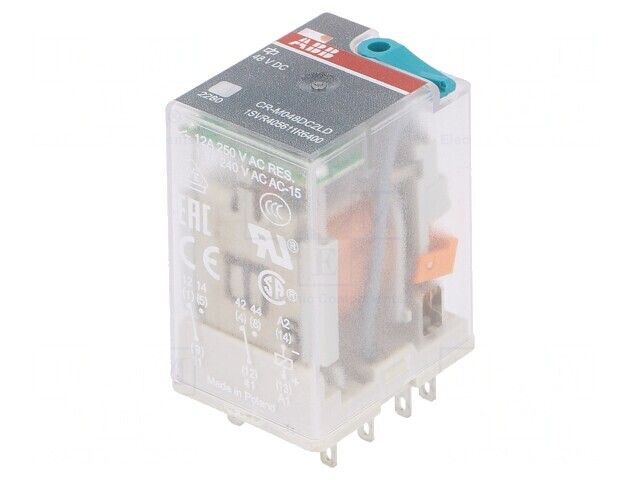Releu Electromagnetic DPDT 48VDC 12A