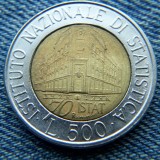 2m - 500 Lire 1996 Italia / INSTITUTUL NATIONAL DE STATISTICA, Europa