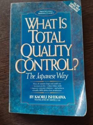 What is total Quality control. The Japanese Way - Kaoru Ishikawa foto
