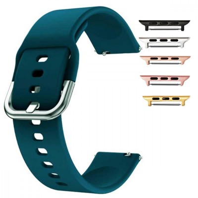 Curea silicon, compatibila Apple Watch 9|8|7|6|5|4|3|2|1 Series, 41mm|40mm|38mm, Sacramento Green foto
