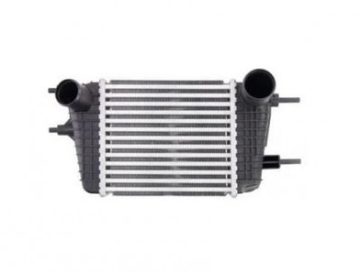 Intercooler Nissan Micra, 04.2011-2017, motor 1.2 72kw, benzina, cu/fara AC, aluminiu brazat/plastic, 215x203x64 mm, foto