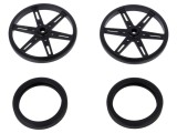 Ax Neagră cu &Icirc;mpingere și &Icirc;nșurubare 70mm