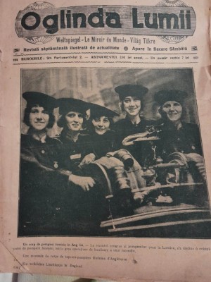 1925 Oglinda lumii pompieri feminini procesul spionajului sovietic 16 p. foto