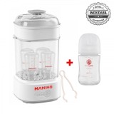 Sterilizator biberoane electric cu aburi si functie uscare Mamimo BSD2005, 5 biberoane, sterilizare rapida, biberon sticla cadou