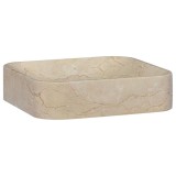 Gossi chiuveta, crem, 40x40x10 cm, marmura