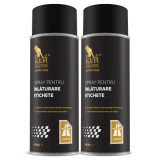 Kraftmann Spray Inlaturare Etichete &amp; Adezivi, 450ml, Set 2 Bucati - Curatare Vignet Parbriz, Sticla, Plastic, Metal