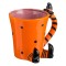 Cană Ceramică Halloween, Model Vrajitoare, Portocalie, Capacitate 450ml, 3D