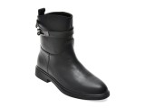 Ghete EPICA negre, T1586A, din piele naturala