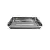 Tava dreptunghulara, 32 x 27 x 4.8 cm, inox, Argintiu