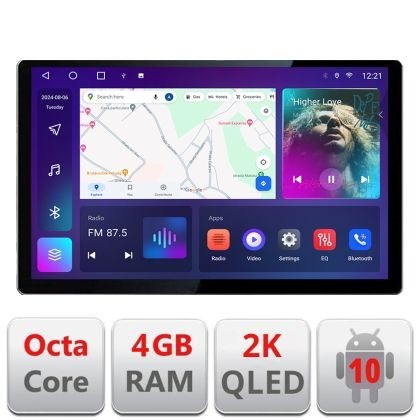 Navigatie dedicata Toyota Auris 2017- N-AURIS Edonav ecran 13&quot; 2K 4+32 Android Waze USB Navigatie 4G 360 Toslink Youtube Radi CarStore Technology