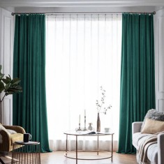 Draperie din catifea blackout cu rejansa din bumbac tip fagure, Madison, 150x225 cm, densitate 700 g/ml, Paradiso, 1 buc
