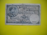 HOPCT BELGIA 5 FRANCS / FRANCI 1938
