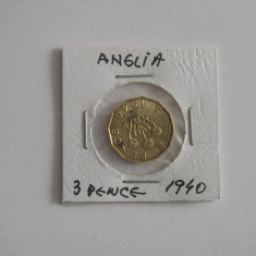 M3 C50 - Moneda foarte veche - Anglia - three pence - 1940