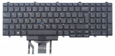 Tastatura Dell Latitude E5570 iluminata fara rama cu mouse pointer uk foto