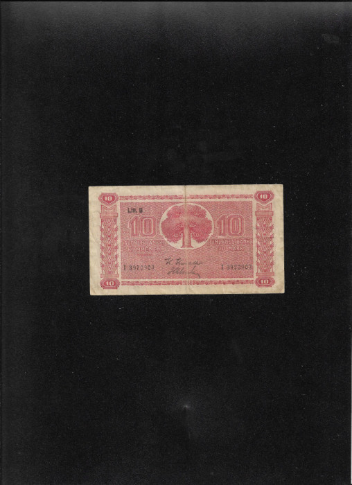 Finlanda 10 mark markkaa 1945 seria3970903