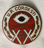 BRICHETAJ - U.P. Coroesti - industrie romaneasca Insigna SUPERBA varianta email