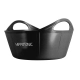 Galeata flexibila 15L neagra , recipient multifunctional pentru apa, furaje si curatenie in ferma
