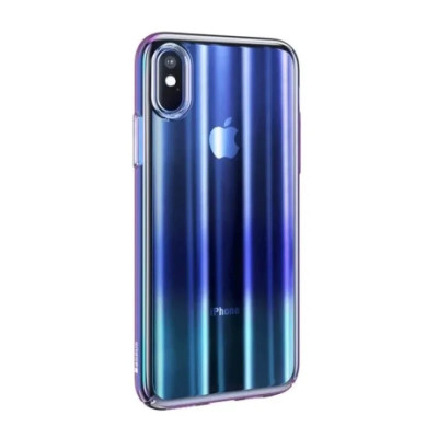 Husa Hard Aurora iPhone XR Albastru Baseus foto