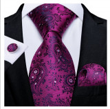 Set cravata + batista + butoni - matase - model 125
