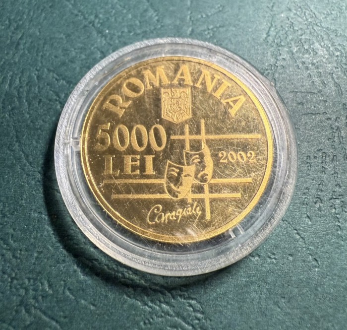 5000 lei 2002 Caragiale proba proof