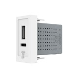 Cumpara ieftin Modul priza USB-A si USB-C 20W Livolo, alb, &icirc;ncarcare rapida